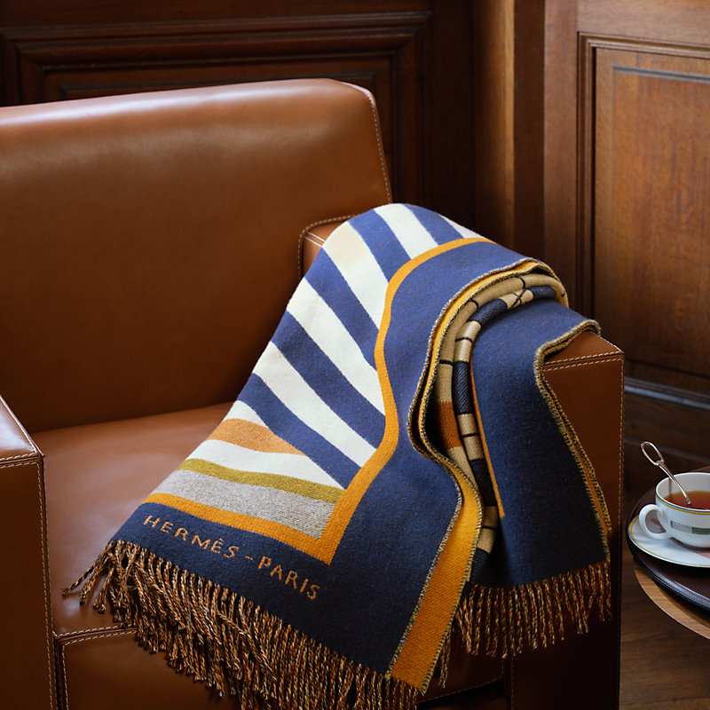 Vitrine Rocabar blanket - Blue | Hermès Macau SAR